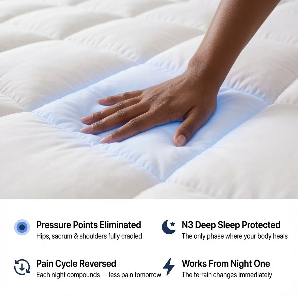 The Moraine 1000GSM Mattress Topper