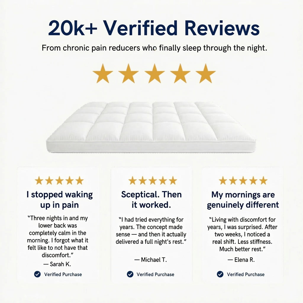 The Moraine 1000GSM Mattress Topper